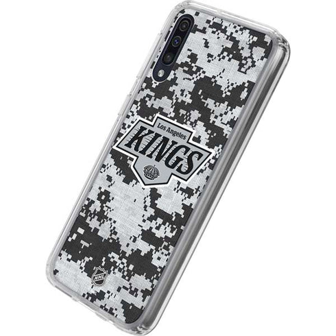 NHL Los Angeles Kings Camo Galaxy A50 Clear Case